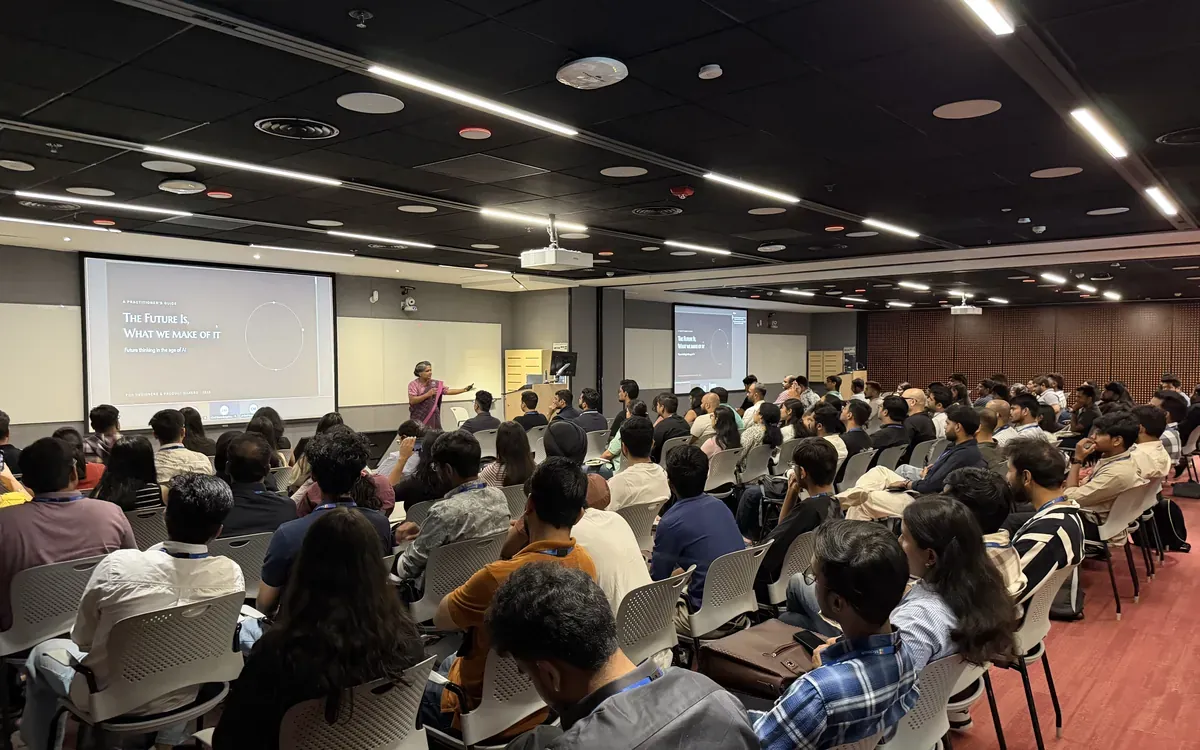 A packed hall at a Creativee Community talk